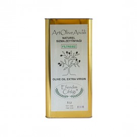 ArtOliveAivali 2024 Erken Hasat FİLTRESİZ Soğuk Sıkım Natural Sızma Zeytinyağı 5 Lt